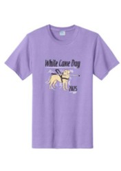 2025 White Cane Day Purple T-shirt